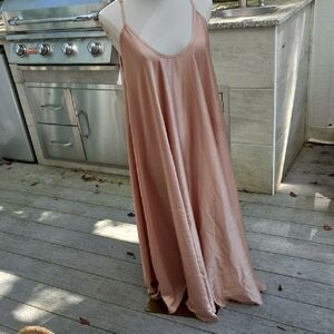 Elegant Blush Pink Maxi Dress